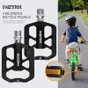 image:imageMZYRH Youth Bicycle PedalKids Bike Pedal with Reflectors916 Inch Aluminum Alloy Mountain Bike Pedal NonSlip Bicycle Pedal for Road BMX MTB Bike