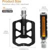 image:imageMZYRH Youth Bicycle PedalKids Bike Pedal with Reflectors916 Inch Aluminum Alloy Mountain Bike Pedal NonSlip Bicycle Pedal for Road BMX MTB Bike