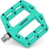 image:imageMZYRH Mountain Bike Pedals 916 3 Sealed Bearings Lightweight NonSlip Nylon Fiber Bicycle Platform Pedals for Road BMX MTBGreen 3 bearings