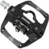 image:imageMZYRH PedalMTB Mountain Bike Pedals Compatible with Dual Function Sealed Clipless Aluminum 916 Bicycle Flat Platform with Cleats for Road MTBBlack