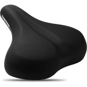 image:imageMZYRH Bicycle SeatOversized Bike SeatComfortable Bike Seat for Exercise Bikes Mountain Bikes Universal Replacement Bicycle SaddleMemory Foam Sweatproof Essential Bike Saddle for Men amp Women