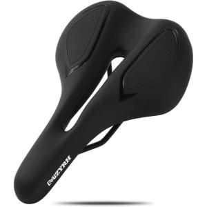 image:imageMZYRH Mountain Bike Seat of Comfortable Memory Foam Bicycle Seats for Men amp WomenWaterproof Breathable Bike SeatBike Saddles for MTB BMX amp RoadIndoor Outdoor Comfort Cycling