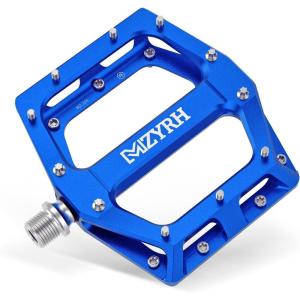 image:imageMZYRH RoadMountain Bike Pedals MTB Pedals Aluminum Alloy Bicycle Pedals 916 Sealed Bearing Lightweight Platform for Road Mountain BMX MTB BikeBlue