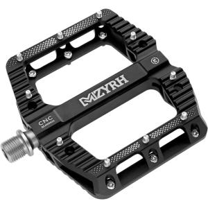 image:imageMZYRH RoadMountain Bike Pedals MTB Pedals Bicycle Flat Pedals 3 Bearings 916 Aluminum Alloy Bicycle Platform Pedals for BMX MTBBlack