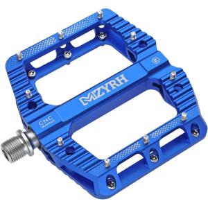 image:imageMZYRH RoadMountain Bike Pedals MTB Pedals Bicycle Flat Pedals 3 Bearings 916 Aluminum Alloy Bicycle Platform Pedals for BMX MTBBlue